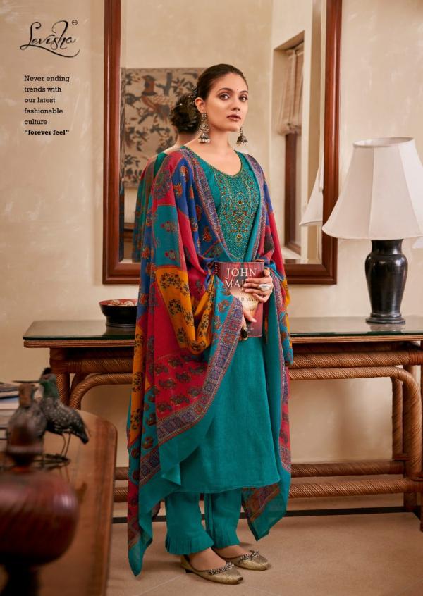Levisha Panihari Chiffon Dupatta Designer Dress Material Collection